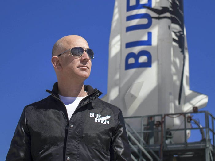 How to watch blue from launching Jeff Bezos into space
